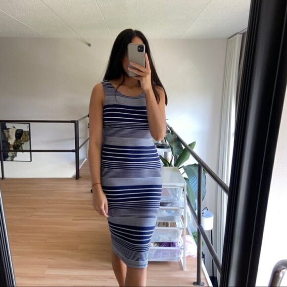 MAEVE Anthropologie Edisto striped midi dress sz XS - Picture 3 of 9